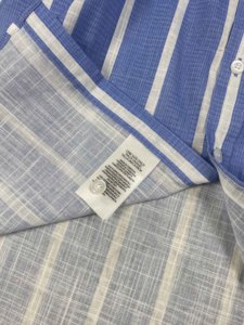 <span class=keywords><strong>Camicia</strong></span> Formale a Maniche Lunghe in <span class=keywords><strong>Lino</strong></span> e Cotone a Righe per <span class=keywords><strong>Uomo</strong></span> # <span class=keywords><strong>Camicia</strong></span> Casual con Bottoni e Logo Ricamato RL # RL-2259 - Product Image 6