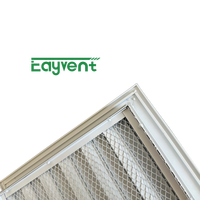 Grille murale extérieure en aluminium thermolaqué résistante aux intempéries avec moustiquaire anti-pluie, aérateur, taille personnalisée, fabrication OEM, RAL