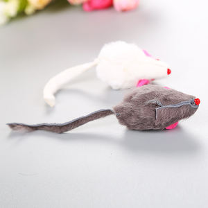 Pelo di coniglio falso topo Pet gatto giocattoli Mini divertente giocare giocattoli per gatti gattino giocare al coperto - Product Image 5