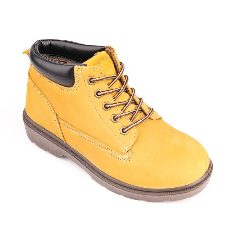 Wholesale Yellow Casual Safety Shoes Non Slip Anti-Puncture Winter Boots Men Waterproof