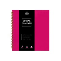 Planificateurs en spirale à couverture rigide de taille B5 au design personnalisé avec poche en papier, bande de ventre et pages de lignes détachables