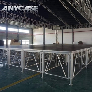 TM anycase Chất lượng cao TUV cấp giấy chứng nhận 18 mét ván ép nhanh chóng lắp ráp âm nhạc hiển thị 1x2m nhôm sân khấu cho thuê - Product Image 1