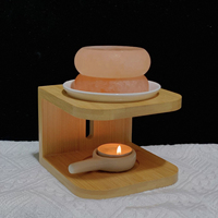 Pierres de massage chaudes en sel de l'Himalaya, kit de pierres chaudes orange pour le visage, SPA rose, santé et bien-être