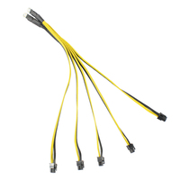 Câble Répartiteur d'Alimentation PC S11 T9+ X10 L3+ A3 A841 M3 P3 S7 S9 PSU de Terminal O vers 5 Cartes Graphiques GPU PCI-E PCIe PCI E 6 Broches 8 Broches