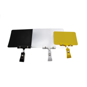 Mini tableau noir rectangulaire double face en plastique avec clips et panneau pour messages, idéal pour étiquettes alimentaires - Product Image 3