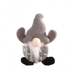 Adorno de árbol de Navidad miniatura USA Mairun, muñeco sin rostro, decoraciones navideñas, clasificación IP67, batería DC12V, con diseño de duende - Product Image 5