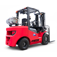 Chariot élévateur au propane à prix d'usine, 3 tonnes, 3,5 tonnes, 4 tonnes, 4,5 tonnes, 5 tonnes, chariot élévateur GPL double carburant