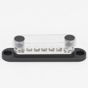 Barre omnibus 12V 150A, bloc de distribution d'alimentation, 2 goujons de 1/4 po et 5x # Barre omnibus marine 8 voies pour batterie automobile - Product Image 4
