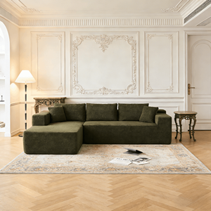 Ensemble de canapés modernes en tissu 2026 pour salon, canapé modulaire incurvé d'angle compressé, style <span class=keywords><strong>Cloud</strong></span> Couches - Product Image 2