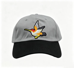 Gorra de Béisbol Bordada Personalizada con Diseño de Pájaro, Visera Curva de Dos Tonos, Ajustable y Estructurada para Uso Casual al Aire Libre, Venta al Por Mayor OEM - Product Image 3