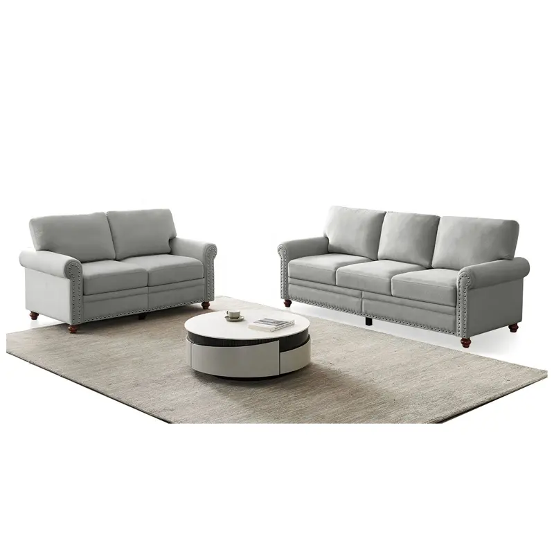 Mid-Century Modern Sectional 3-Sitzer Sofa Couch für Wohnzimmer und Schlafzimmer Chesterfield Sofa für Heim und Büro Wohnzimmer S.