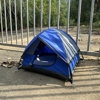 Komfortables, umweltfreundliches Pop-up-Haustierzelt mit Reißverschluss, einfarbig, für Katzen und Hunde, Outdoor-Campinghaus, 600D Oxford, dreieckig
