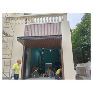 Parrillas enrollables automáticas modernas Grano <span class=keywords><strong>de</strong></span> <span class=keywords><strong>madera</strong></span> Puertas <span class=keywords><strong>de</strong></span> garaje plegables verticales <span class=keywords><strong>de</strong></span> aluminio personalizadas <span class=keywords><strong>Puerta</strong></span> <span class=keywords><strong>de</strong></span> garaje plegable externa - Product Image 3