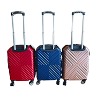 Ensemble de bagages de voyage unisexe 3 pièces en PP léger, incassable, à coque rigide, personnalisable, de haute qualité, avec 4 roues, vente en gros