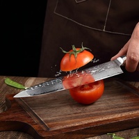 Ensemble de couteaux professionnels 7 pièces couteaux de cuisine en acier damas Kiritsuke Chef Santoku Nariki couteau d'office utilitaire à désosser