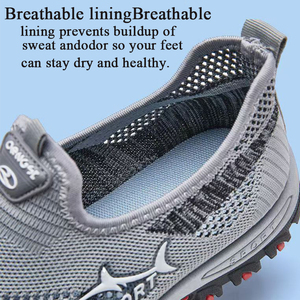 Zapatos Casuales Transpirables de Malla Tejida Sin Cordones para Hombre, Decoraciones Laterales de Animales y Letras, Zapatos Deportivos de Moda para Correr y Caminar - Product Image 3