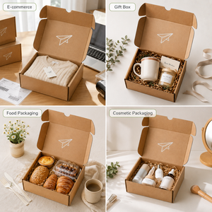 Own Factory Hot Selling Corrugated Mailer Boxes Eco Friendly Recyclable Custom Logo Printed Shipping Boxes For Apparel Packaging - Product Image 5