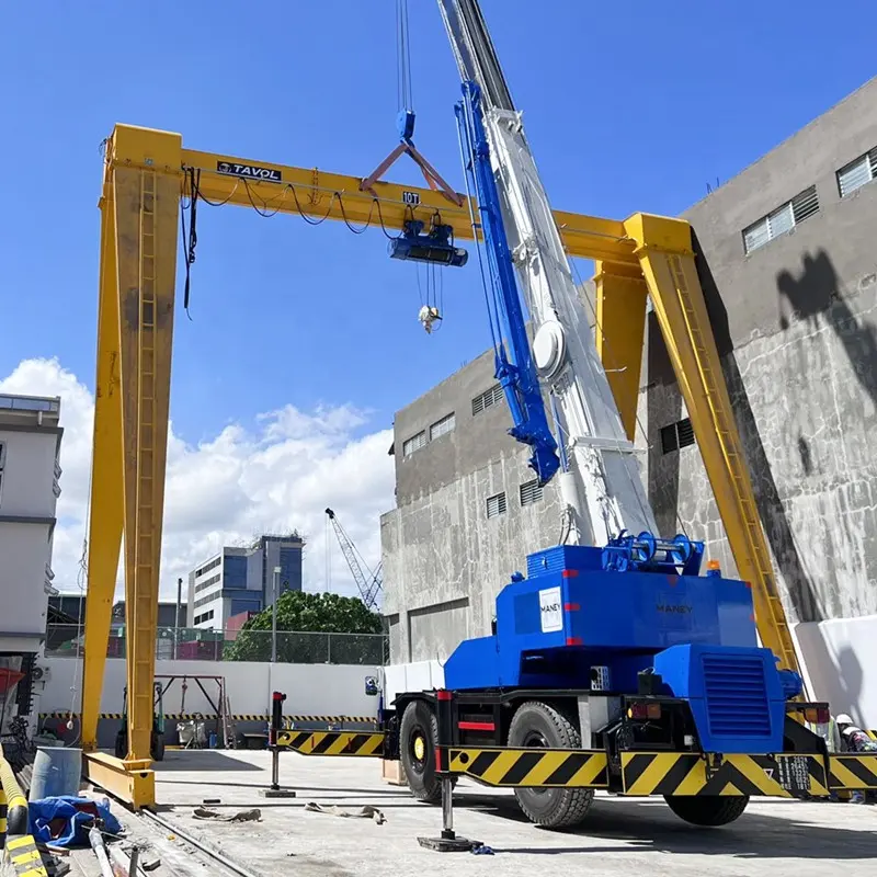 Paling Populer Mudah Dioperasikan Gudang Portabel Dapat Digerakkan 20 Ton Portabel Gantry Crane 5 Ton Crane Gantry