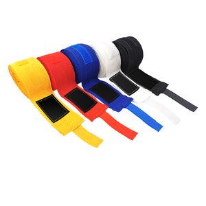 OEM 2026 Cotton Boxing Hand <b>Wraps</b> In Yellow Red Blue White <b>Black</b> For Training Durable All Seasons Use - Product Image 1