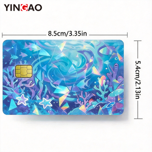 Adesivo Personalizzato Olografico Effetto Vetro Rotto per Carte <span class=keywords><strong>di</strong></span> <span class=keywords><strong>Credito</strong></span>, Skin in Vinile Personalizzata, Cover per Carte Bancarie, Logo Branding, Adesivo Impermeabile Fustellato - Product Image 4