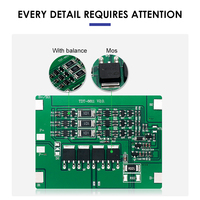 Servicio de Ensamblaje de Placas BMS TDT, BMS 3S 4S 12V 5A-10A para Paquetes de Baterías de Litio Li-ion Lifepo4, Otros PCB y PCBA FR-4 HASL Sin Plomo
