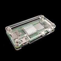 Casing Akrilik 3 Warna Transparan Hitam Biru untuk Raspberry Pi Zero