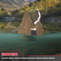 Leurre de chasse 3D en forme de queue de canard, en plastique simulé, durable, écologique, avec quille lestée
