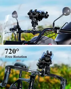 2024 New Design Outdoor Riding Bike Cellphone Mount Shockproof Motorcycle Mobile Phone Holder