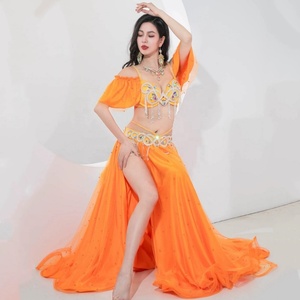 Nuovo corsetto con nappe in rilievo da donna gonna per danza del ventre <span class=keywords><strong>Sexy</strong></span> da discoteca Set Costume da ballo del ventre - Product Image 5