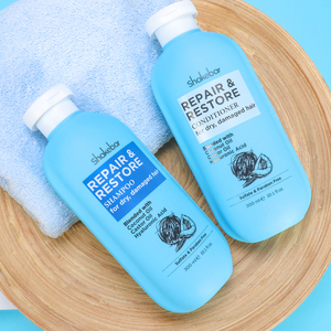 SHAKEBAR Shampooing et après-<span class=keywords><strong>shampoing</strong></span> réparateurs <span class=keywords><strong>sans</strong></span> <span class=keywords><strong>sulfate</strong></span> à l'huile de coco et à l'huile de ricin, soin capillaire nourrissant en profondeur pour cheveux secs et abîmés - Product Image 6