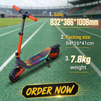 Patinete Eléctrico con Faro LED y Luz Trasera, 130W, Neumáticos de 6.5 Pulgadas, 21.6V, 2.5Ah, Pantalla LCD, Certificado CE, 6.6 kg, Ligero