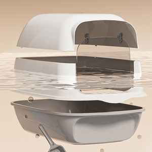 Extra-Large Fully Enclosed <b>Cat</b> Litter <b>Box</b> - Splash-Proof Deodorizing Top-Exit <b>Cat</b> Toilet Wholesale - Product Image 3