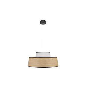 Lampada a sospensione E27, colore naturale e bianco, dimensioni 50x50 cm, ideale per illuminare spazi e decorare interni. - Product Image 1