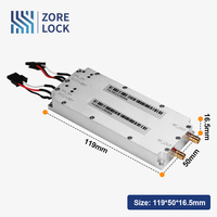 Zorelock Original 25W amplificateur de puissance 2 canaux VPA1195016 Module Anti-Drone pour 700M/2.4G/5.2G/5.8G fabriqué Original