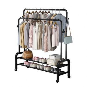 Wholesale Custom Rack Portable Floor <b>Standing</b> Metal Hangers Bedroom <b>Hanging</b> Clothes <b>Coat</b> Racks - Product Image 1