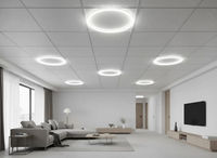 Plafonnier carré en aluminium + PC de haute qualité au design moderne 595x595mm, panneau LED 80W 3CCT, blanc mat IP20