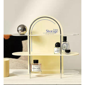 Exhibidor de Cosméticos Acrílico Art Deco AURORA, Ligero y Fácil de Montar, Organizador de Escritorio para Almacenamiento de Productos para el Cuidado de la Piel - Product Image 5