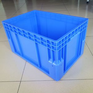 <b>Blue</b> Plastic <b>Storage</b> Crate 600x400x330mm Stackable For Logistics And Organization - Product Image 2