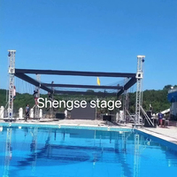 Sistema de Elevación de Truss de Aluminio de 400*400MM de Alta Capacidad de Carga para Decoración de Bodas al Aire Libre, Exhibiciones, Cenas y Banquetes