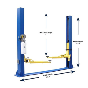 ג 'ינגלי 4t 4.5t 5.5t 6t 6t 6t באיכות גבוהה 2 פוסט ידנית שחרור מכונית להרים קיבולת רכב ריפר הידראולי מעלית רכב - Product Image 2