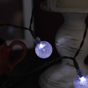 5M 20LED extérieur étanche boule de cristal lanterne IP65 <span class=keywords><strong>guirlande</strong></span> lumineuse <span class=keywords><strong>solaire</strong></span> avec lampe de fée décoration de jardin de noël - Product Image 3