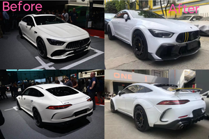 Kit de Carrocería Estilo Brabu-s RT900 para Benz <span class=keywords><strong>AMG</strong></span> GT50/GT63S, Parachoques Delantero, Difusor Trasero, Guardabarros, Alerón Trasero - Product Image 3