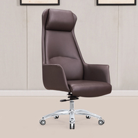 Chaise de bureau de direction moderne de luxe BGY-05, chaise de bureau de patron, chaise à dossier haut confortable