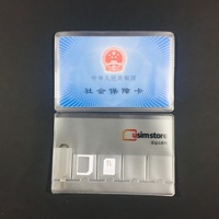 Porte-carte SIM personnalisé en PVC, pochette plastique pour carte Micro Nano SIM, pochette pour carte SIM avec logo imprimé