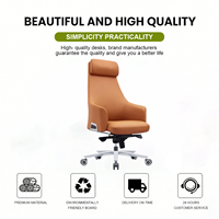 Chaise de bureau ergonomique pour femmes, avec soutien lombaire, chaise de réunion, chaise de conférence en cuir de luxe