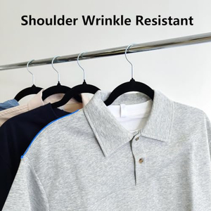 Household Space Saving Clothing <b>Hanger</b> Velvet Fabric Suit Coat <b>Hanger</b> Ultra Thin <b>Non</b> <b>slip</b> Durable Velvet <b>Hangers</b> - Product Image 6