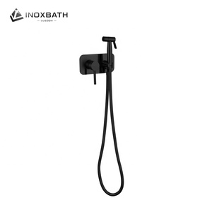 Bathroom Hand Held Health Portable Brushed Hot Cold Water Mixer Faucet Muslim Shower Toilet Bidet Sprayer Shattaf