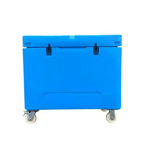 330L lưu trữ cách điện container thực phẩm với lồng vào nhau có nắp đậy và bánh xe Stackable khô <span class=keywords><strong>Ice</strong></span> Cooler Box cho kho - Product Image 3