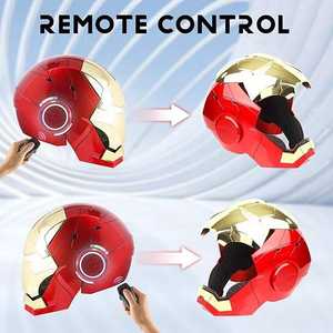 <span class=keywords><strong>Casco</strong></span> <span class=keywords><strong>de</strong></span> <span class=keywords><strong>Iron</strong></span> <span class=keywords><strong>Man</strong></span> con Comando <span class=keywords><strong>de</strong></span> Voz, Máscara Usable con <span class=keywords><strong>Control</strong></span> <span class=keywords><strong>Remoto</strong></span> Táctil para Niños y Adultos - Product Image 4