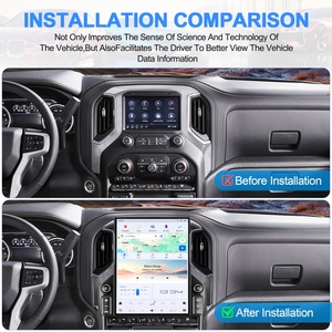 NaviHua 15.6" Multimedia Android Car Radio for Chevrolet Silverado GMC Sierra 2019 2021 <b>Auto</b> Head Unit Monitor Carplay Upgrade - Product Image 2